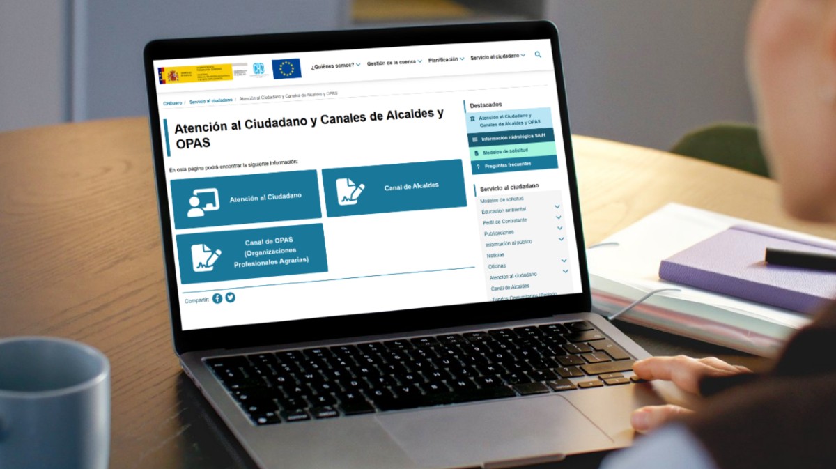 Web del Canal de Alcaldes de la CHD.