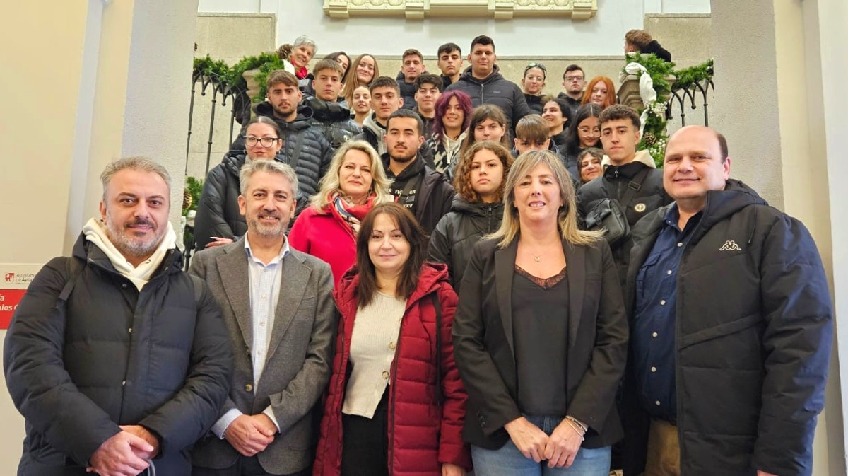 Estudiantes griegos de FP conocen avances de &Aacute;vila en accesibilidad universal.