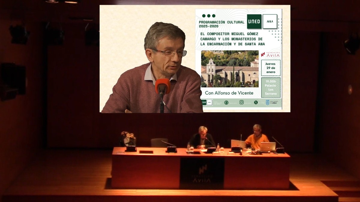 Conferencia de Alfonso de Vicente en el ciclo cultural de la UNED.