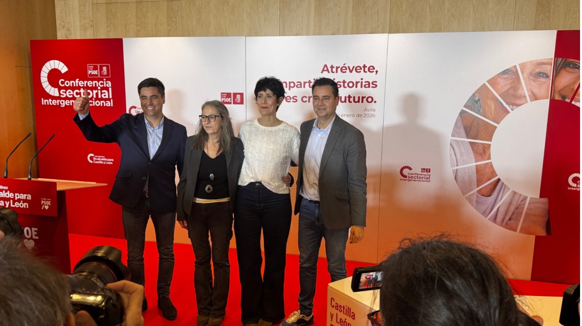 Carlos Montesino, M&ordf; del Carmen Iglesias, Elma Saiz y Daniel De la Rosa antes del evento