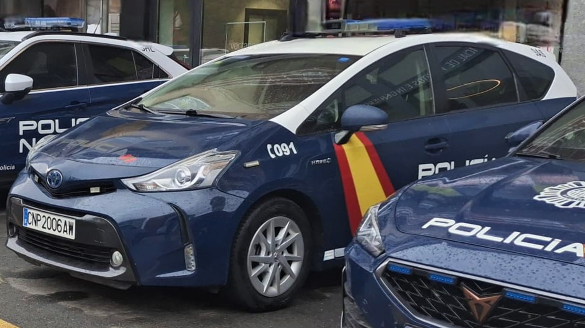 Veh&iacute;culos patrulla de la Policia Nacional.