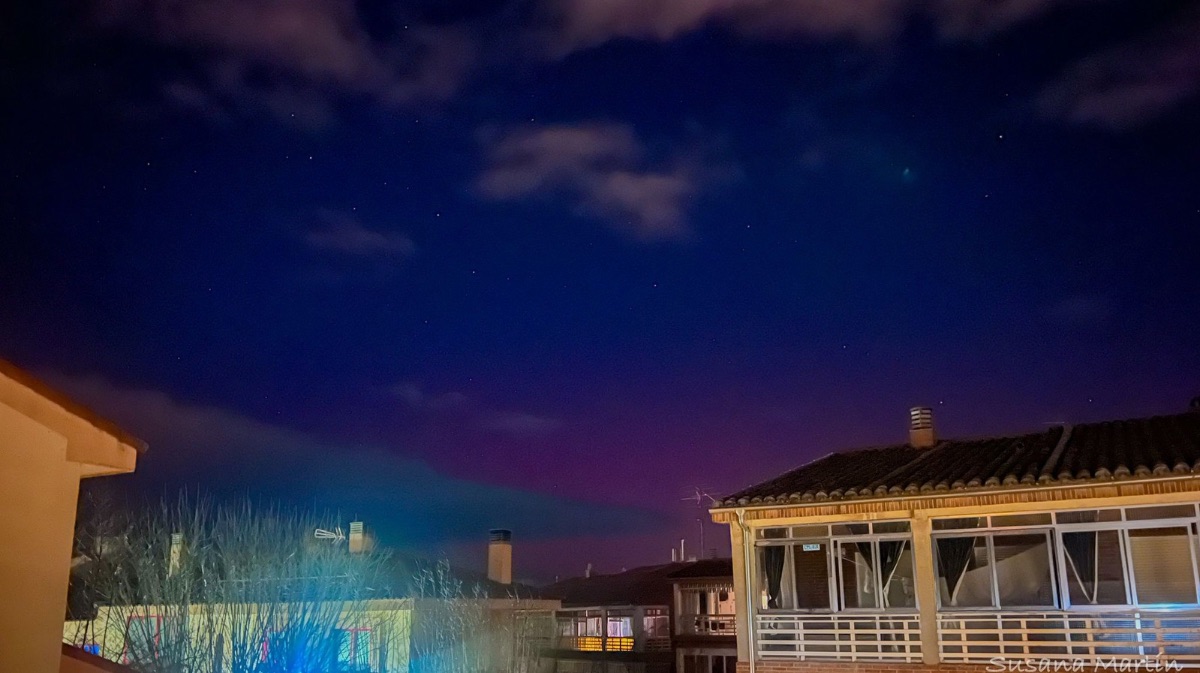 Primeras auroras boreales desde &Aacute;vila en 2026/Susana Mart&iacute;n