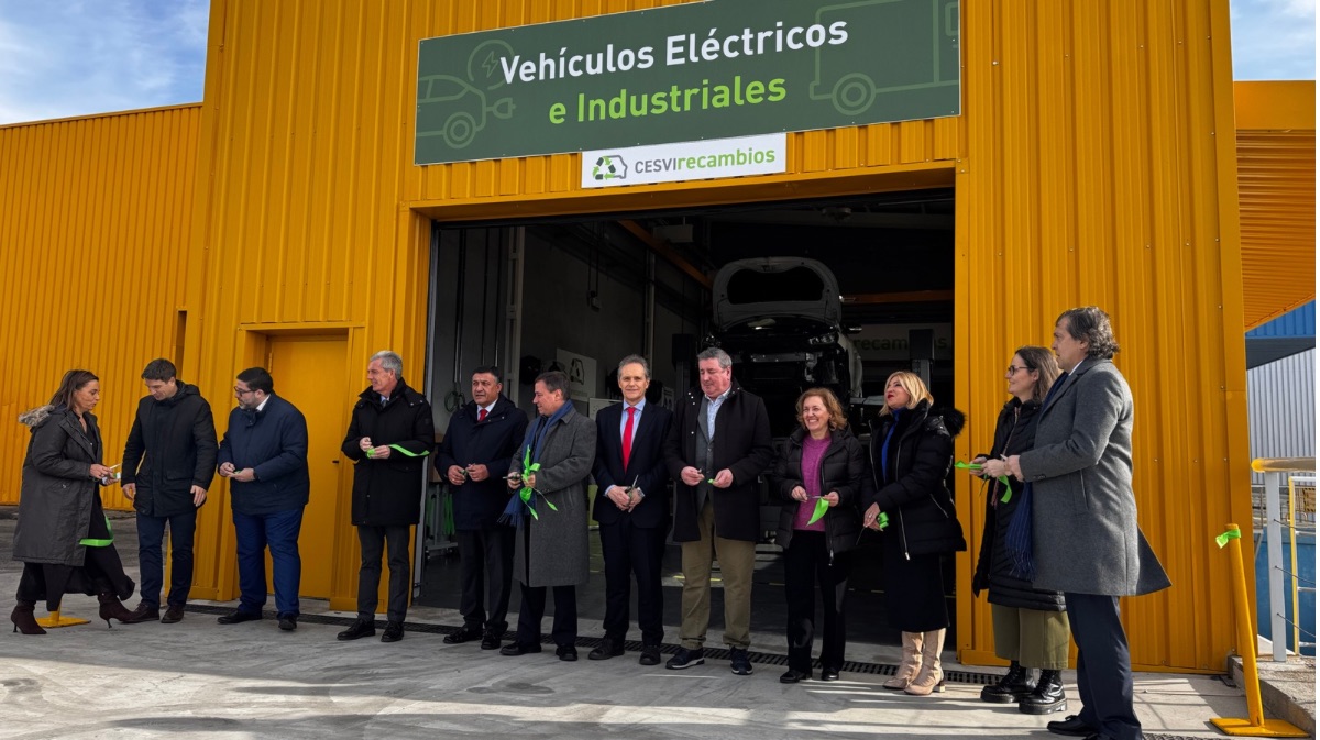 Inauguraci&oacute;n del nuevo m&oacute;dulo de desmontaje de veh&iacute;culos el&eacute;ctricos de Cesvimap