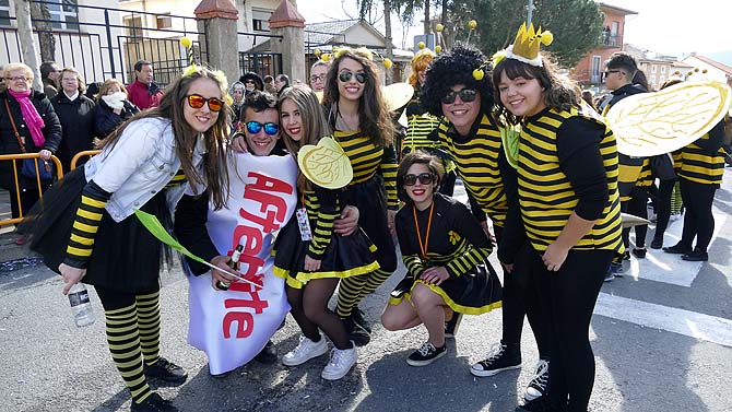 Participantes en el desfile del Carnaval de Cebreros.
