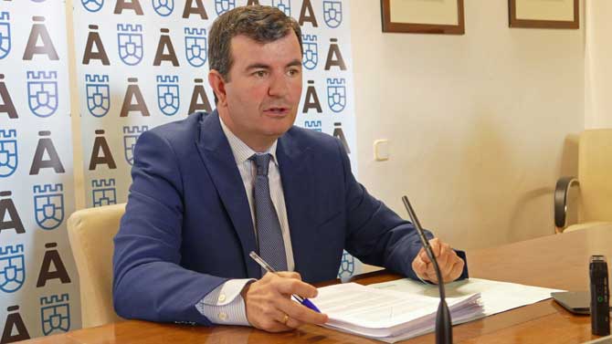 Juan Pablo García, portavoz del PP en la Diputación.