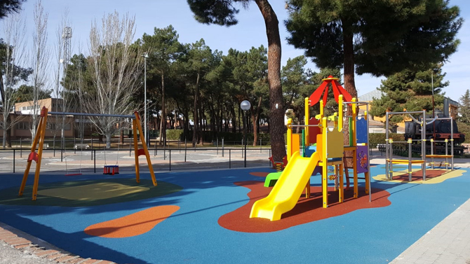 Parque de la Máquina del Tren en Arévalo.