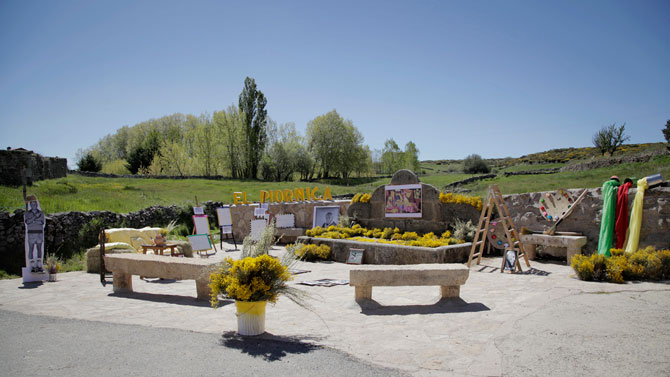 Decoración en el Festival del Piorno en Gredos.