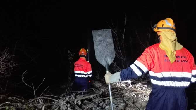 Incendio en Navamojada, anejo de Riofrío.