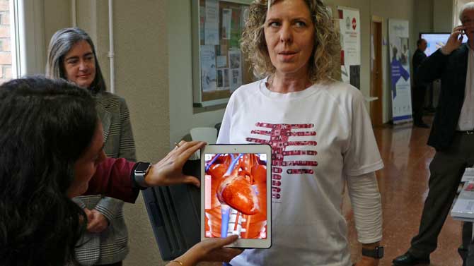 Aplicación educativa sobre el cuerpo humano.