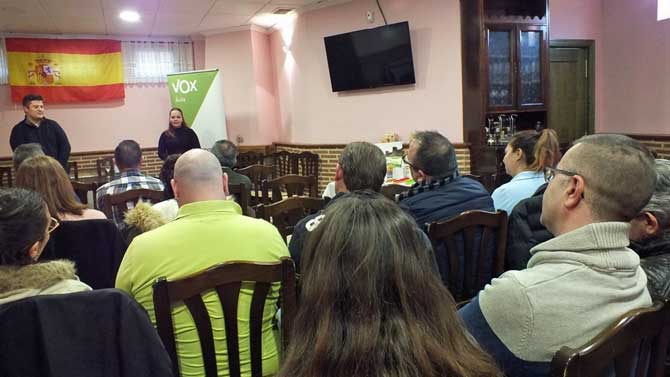 Reunión de Vox con empresarios y autónomos.