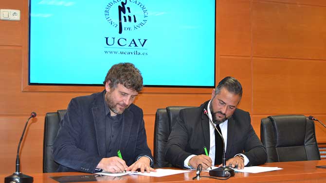 Convenio entre la UCAV y la Agrupación Deportiva Alcorcón.