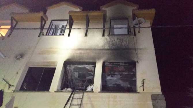 Incendio en una vivienda en Barajas.