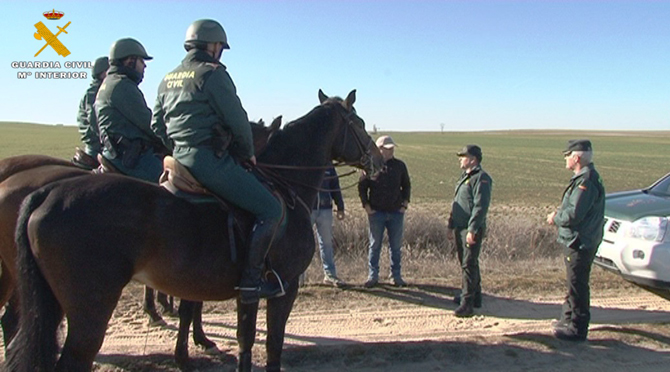 Escuadrón de Caballería de la Guardia Civil en la provincia de Ávila.