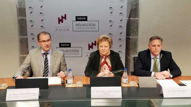 Preseentación de las ayudas de Bankia y Fundación Ávila.