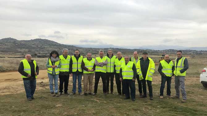 Visita a la zona de concentración parcelaria de El Mirón.