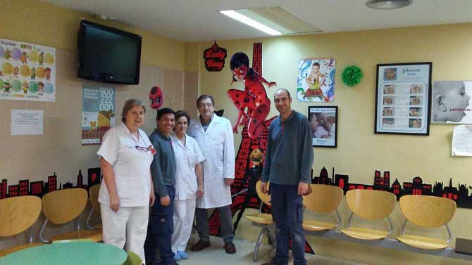 Decoración de Ladybug en el Hospital Nuestra Señora de Sonsoles.