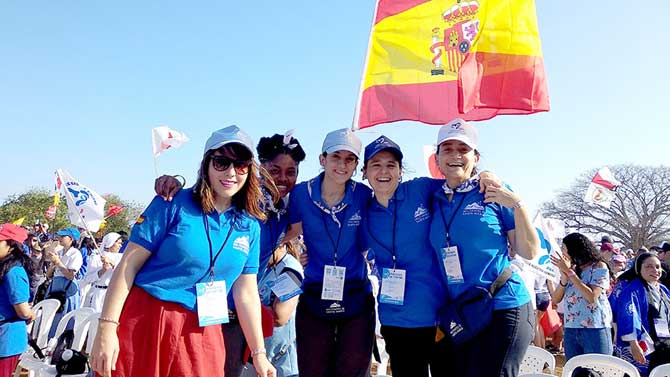 Delegación de la UCAV en la JMJ de Panamá.