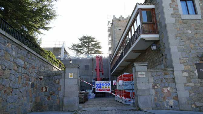 Obras en el Parador de Ávila.