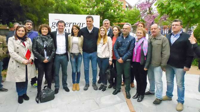 Pedro Sánchez en un acto en Ávila en 2015.