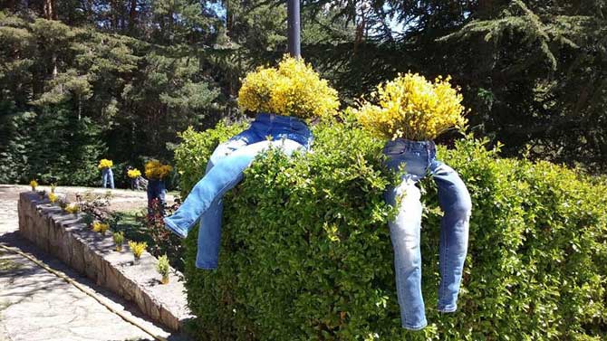 Imagen de archivo de una decoración del Festival del Piorno en Flor.