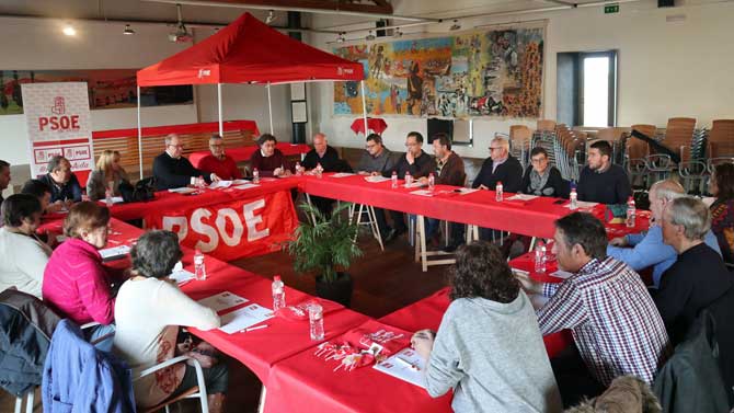 Reunión del Grupo Socialista de la Diputación en El Barco de Ávila.
