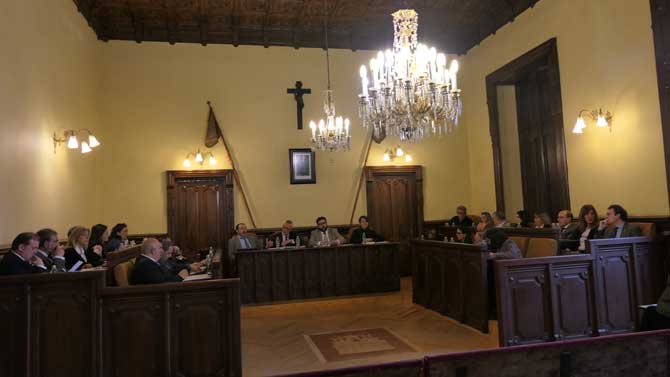 Pleno municipal de enero en el Ayuntamiento de Ávila.