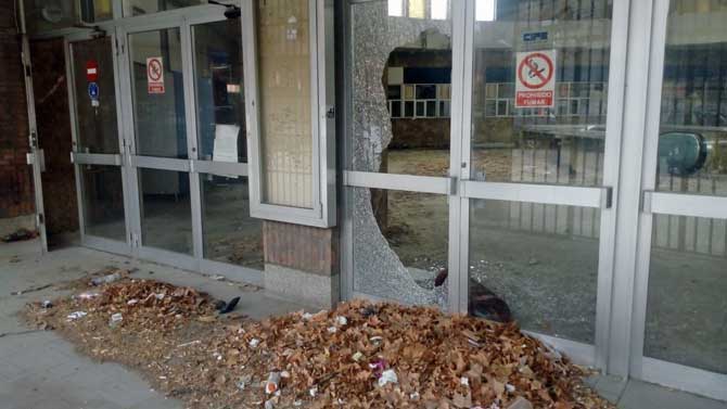 Estado actual de la antigua estación de autobuses.