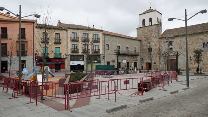 Estado actual de la plaza Teniente Arévalo.