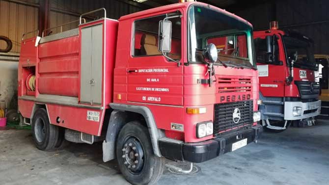 Motobombas del Ayuntamiento de Arévalo.