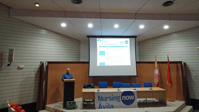 Presentación de Nursing Now en el Hospital de Sonsoles.