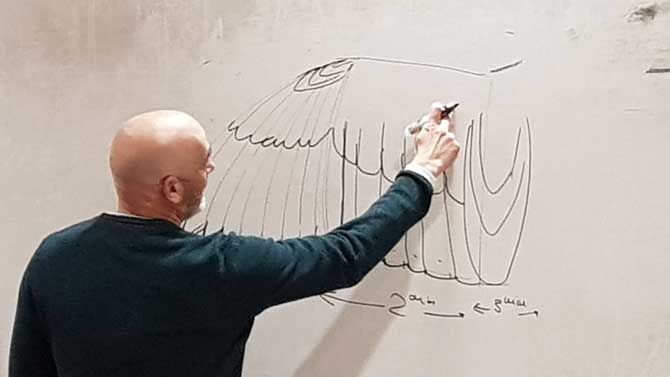 Taller de Nacho Sevilla sobre dibujo de aves.
