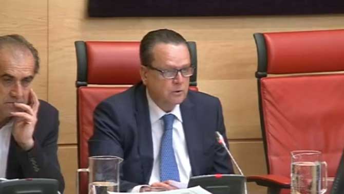 Mario Amilivia en las Cortes de Castilla y León.