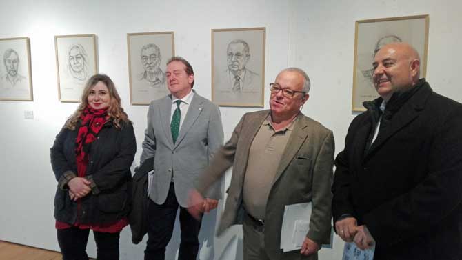 Exposici&oacute;n de retratos de escritores de Castilla y Le&oacute;n.