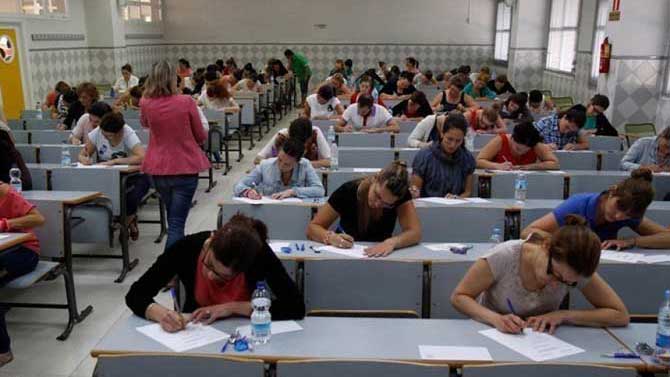 Imagen de archivo de una prueba de oposiciones.