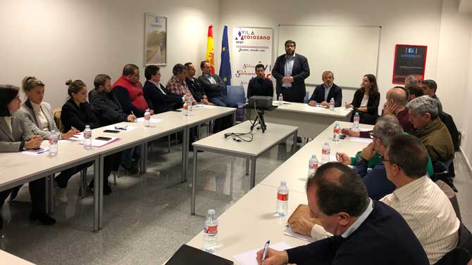 Reuni&oacute;n con los empresarios del Pol&iacute;gono Industrial de Vicolozano.