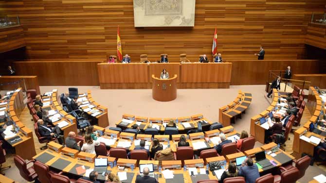 Imagen de un pleno de las Cortes.