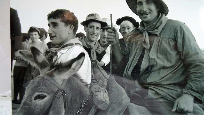 Antigua imagen del Carnaval de Hoyocasero.