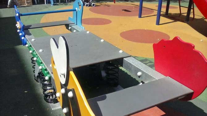 Imagen de archivo de un parque infantil en Ávila.