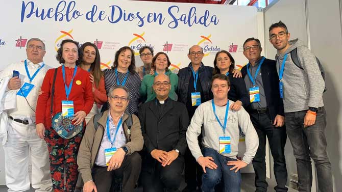 Abulenses participantes en el Congreso nacional de Laicos.