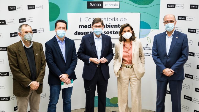 Acto de entrega de las ayudas medioambientales de Bankia.