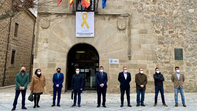 Día contra el Cáncer Infantil en la Dipiutación de Ávila.