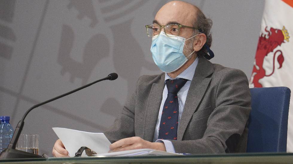 Rueda de prensa del consejero de Cultura. Javier Ortega.