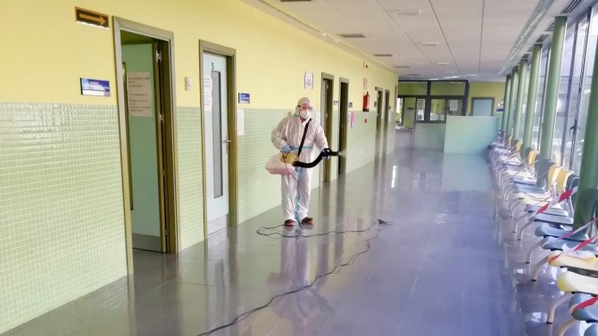 Higienización de centros de salud en la provincia de Ávila.