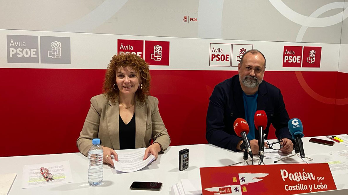 Soraya Blázquez, Miguel Hernández, procuradores del PSOE