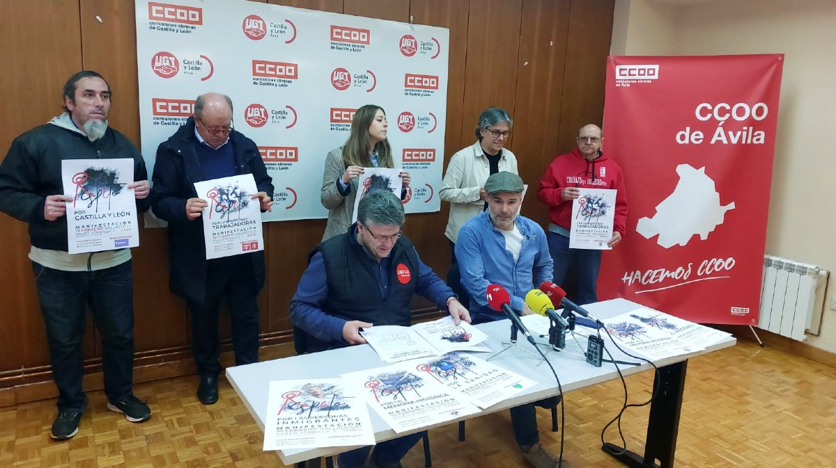 Presentación en Ávila de la manifestación 'Respeto por la cultura'.