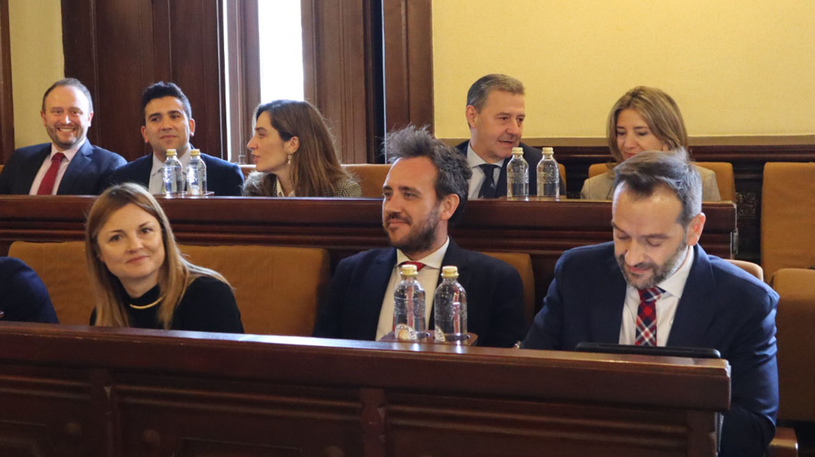 Concejales del PP en el pleno de enero del Ayuntamiento de Ávila