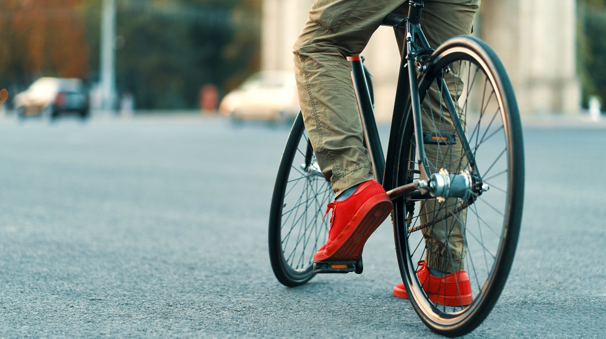 Imagen de archivo de un ciclista.