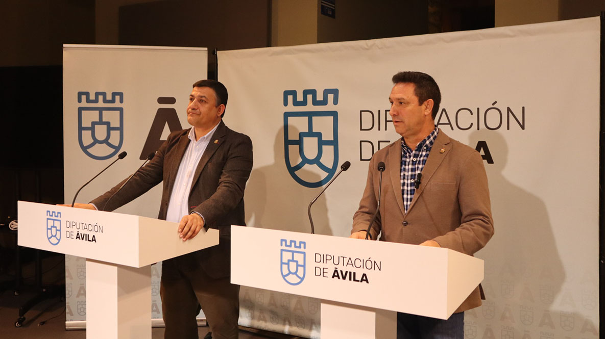 Carlos García, presidente de la Diputación y Félix Álvarez, responsable de Cooperación