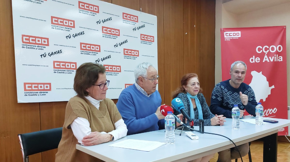 Asamblea de la Federación de Pensionistas y Jubilados de CCOO en Ávila.