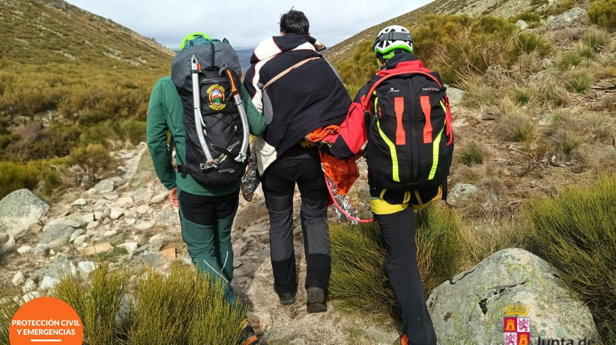 Rescate del montañero desaparecido.